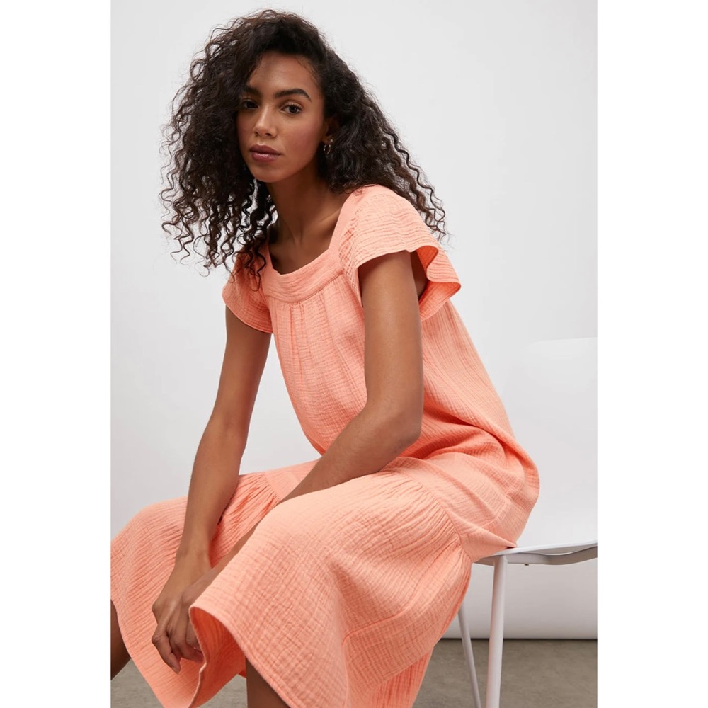 Rails NWT Sylar Dress in Peach Amber | Size Small